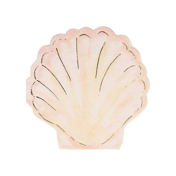 Servilletas concha acuarela ECO/ 16 uds.