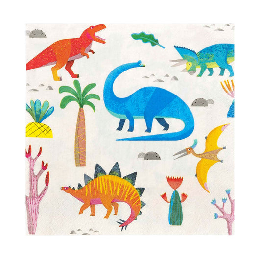 Servilletas dinosaurios / 20 uds.