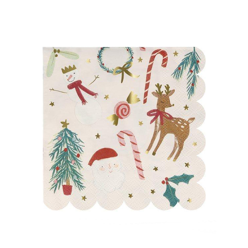 Servilletas motivos Navideños / 16 uds.