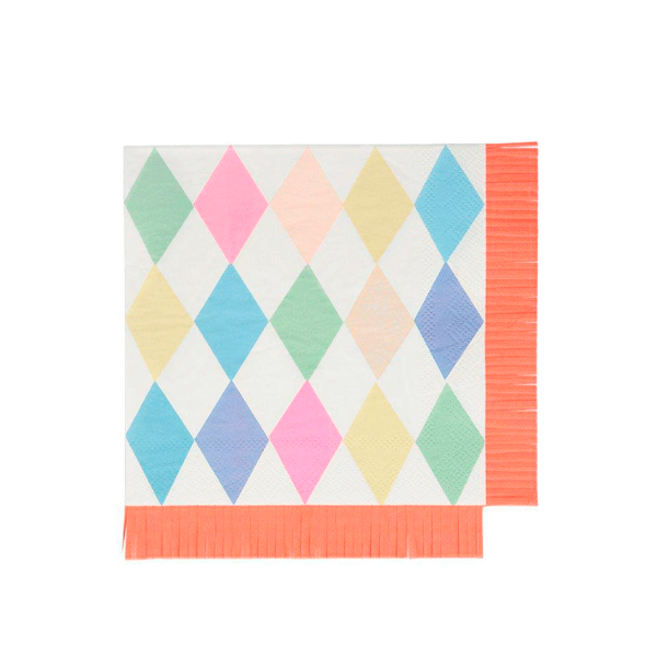 Servilleta Circus Parade rombo multicolor Lunch / 20 uds.