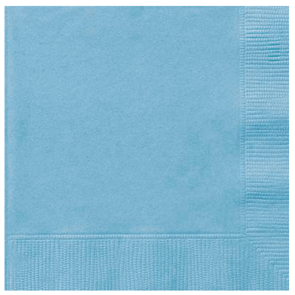 Servilleta azul celeste / 20 uds.