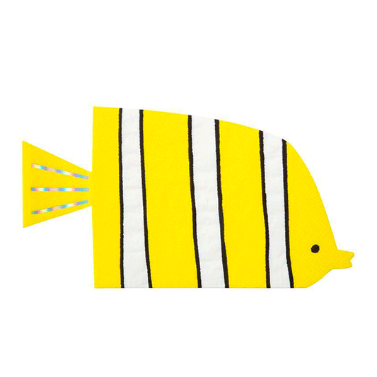 Servilleta pez amarillo / 16 uds.