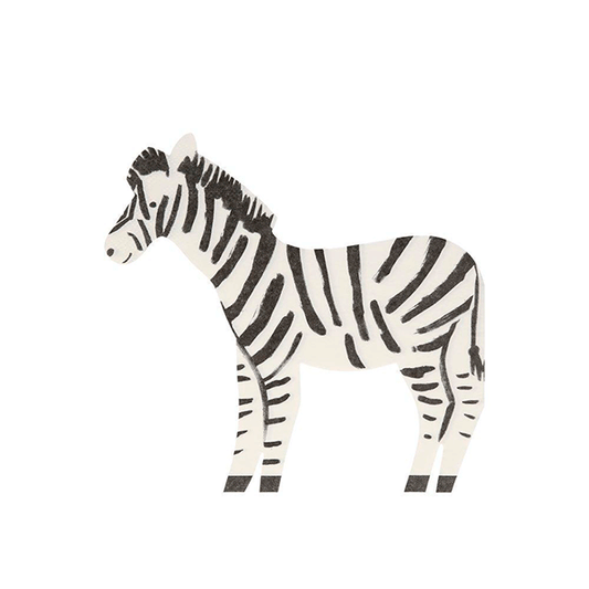 Servilleta cebra Chic / 20 uds.