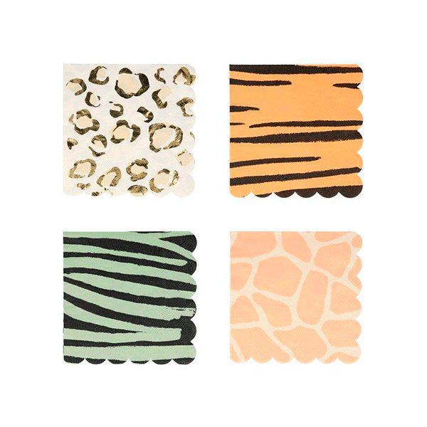 Servilletas mix Animal Print / 16 uds.