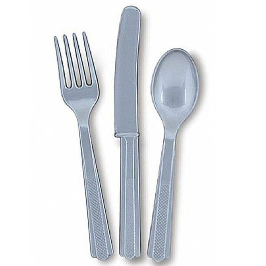 Set cubiertos plata / 18 uds.