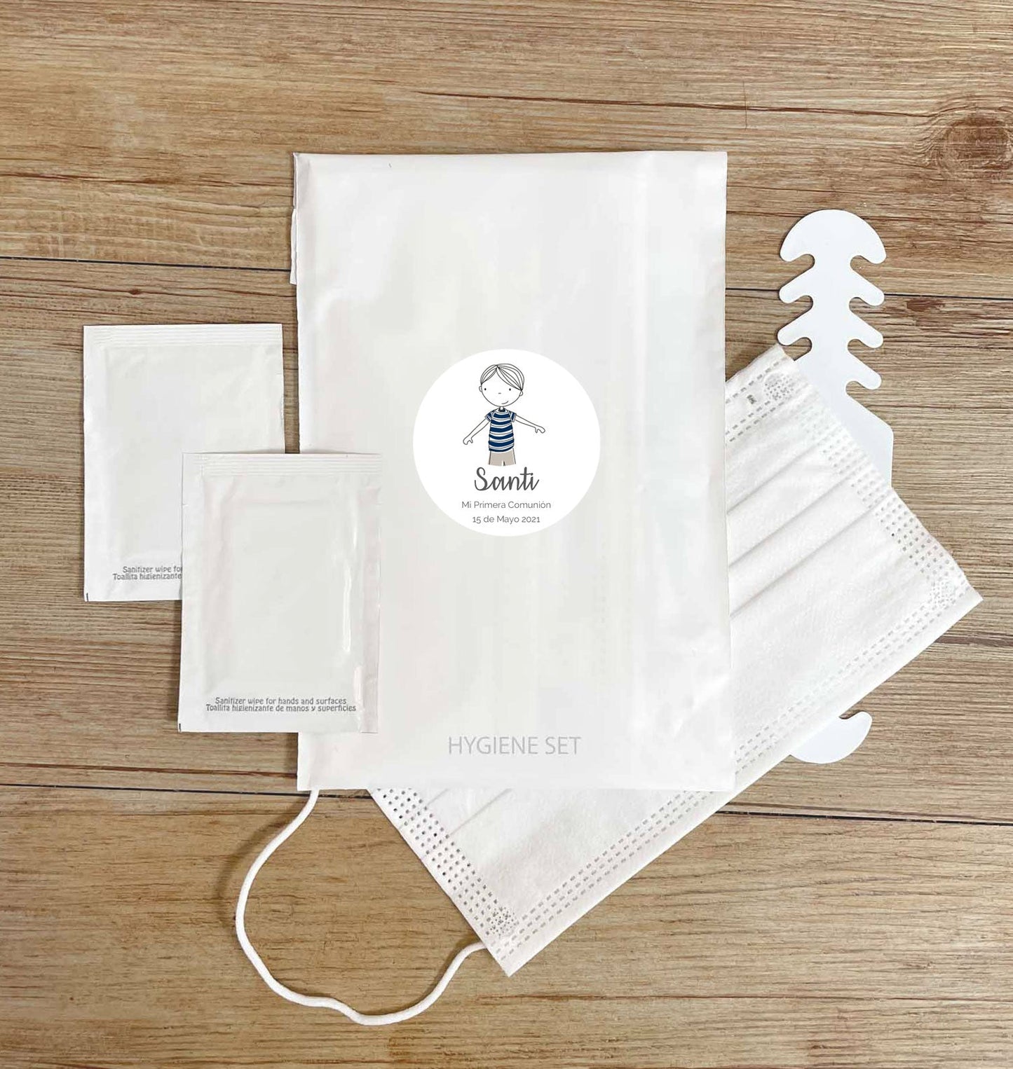 Set higiénico personalizado Niño Feliz / 6 uds.