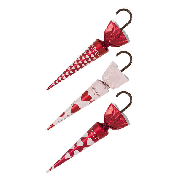 Paraguas L Chocolate con leche corazones