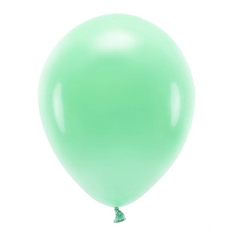 Globos ECO mint pastel mate / 10 uds.