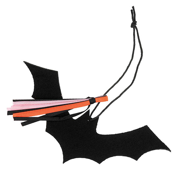 Etiqueta de fieltro Murciélago Halloween