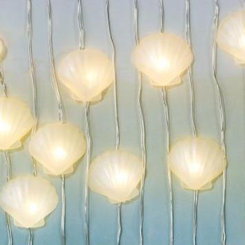 Guirnalda mini luces conchas