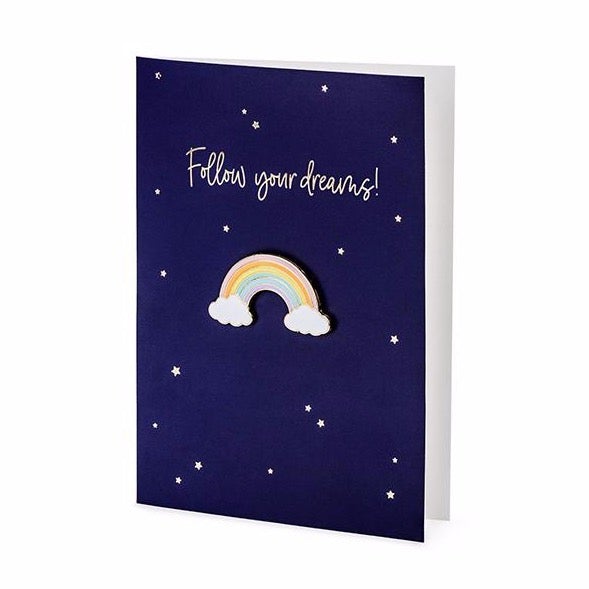 Tarjeta pin FOLLOW YOUR DREAMS