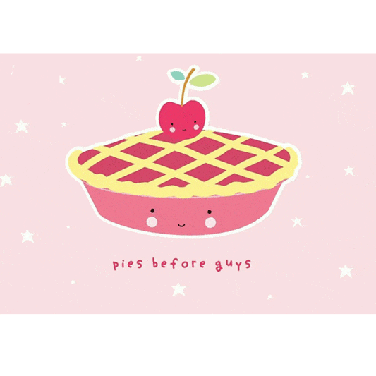 Tarjeta tarta sonriente