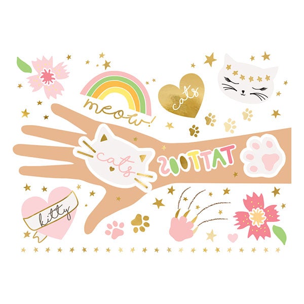Tatuaje temporal Gatita
