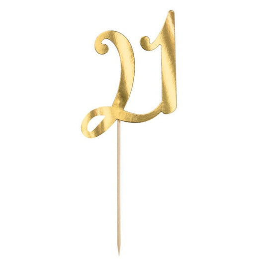 Topper pastel dorado 21