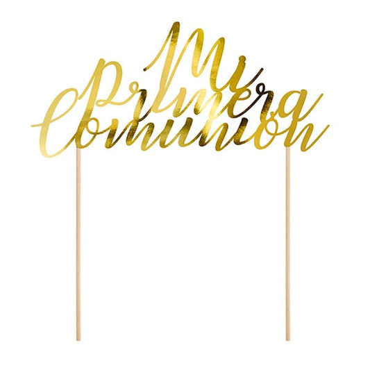 Topper pastel Mi primera Comunión