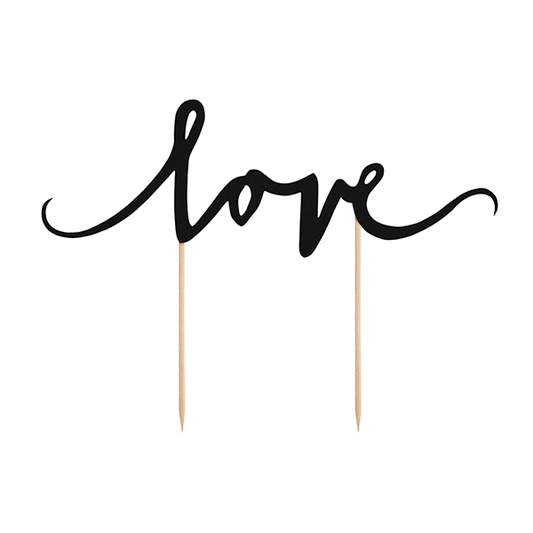 Topper pastel love negro