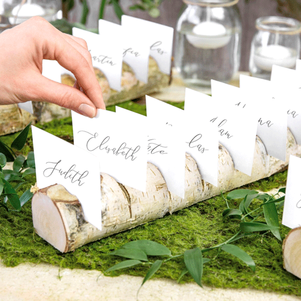 Tarjetero de madera Seating Plan