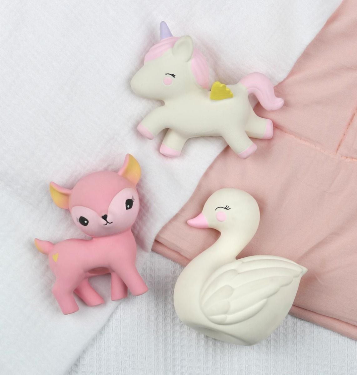 Mordedor ciervo rosa