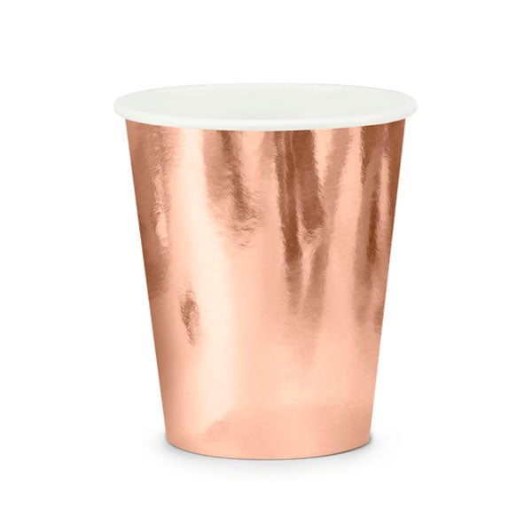 Vasos rose gold / 6 uds.