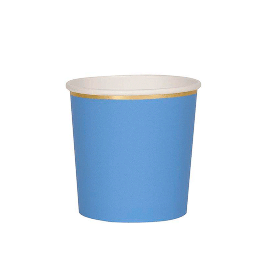 Vaso bajo azul / 8 uds.