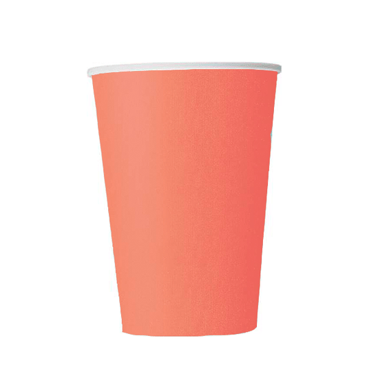 Vaso basic coral / 14 uds.