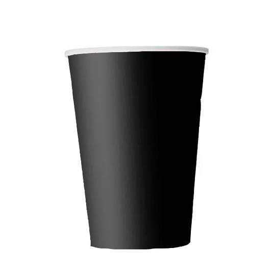 Vaso basic negro / 10 uds.