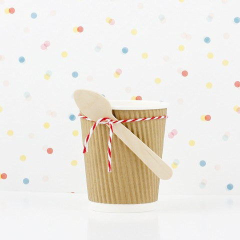 Cucharita helado o café de madera / 1 ud. - La Fiesta de Olivia - 2