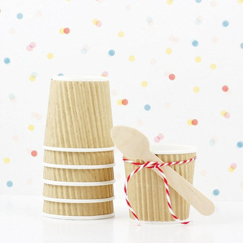 Vaso Café/Helado Kraft ondulado - La Fiesta de Olivia - 3