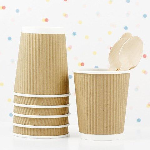 Vaso Café/Helado Kraft ondulado - La Fiesta de Olivia - 2