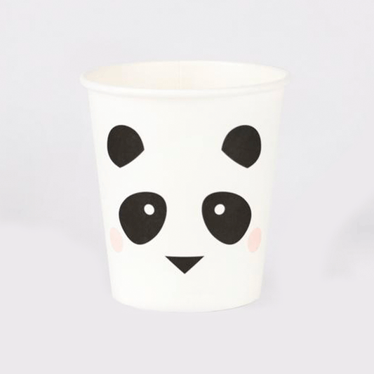 Vasos mini Panda / 8 uds.
