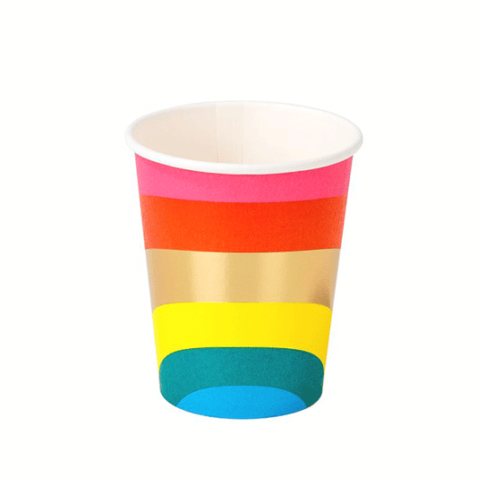Vaso Arcoíris multicolor / 12 uds.