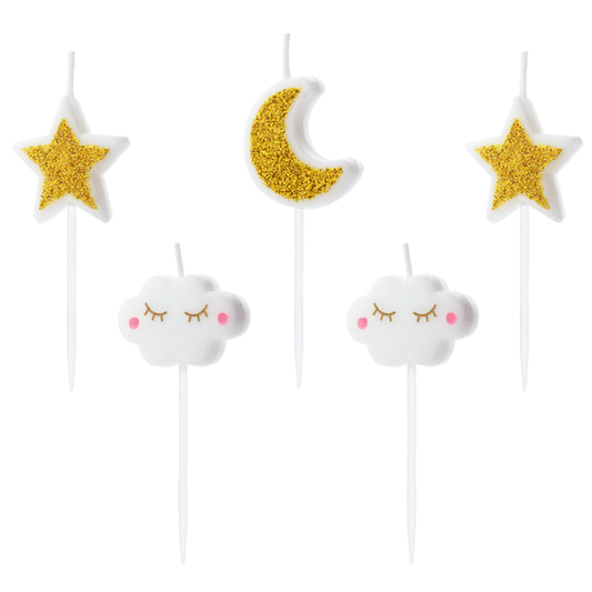 Velas mix estrellas / 6 uds.